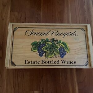 Wooden wine box